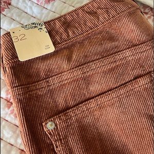 Anthropologie, Pilcro Icon Flare Corduroy Jeans, Rusted Brown